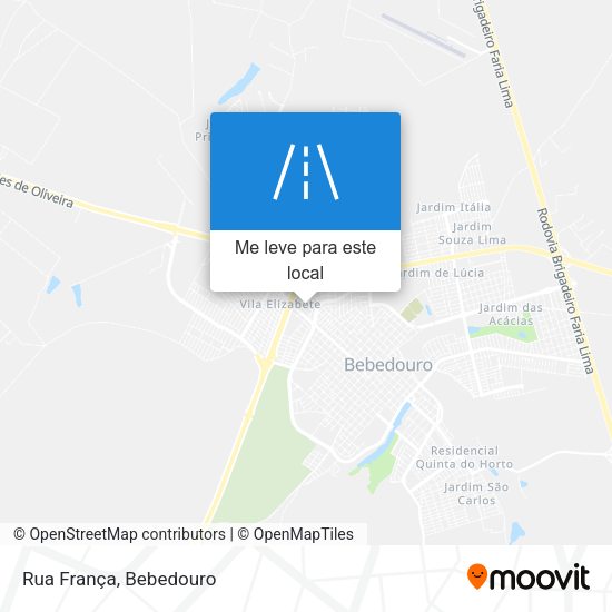 Rua França mapa