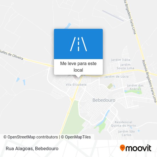 Rua Alagoas mapa