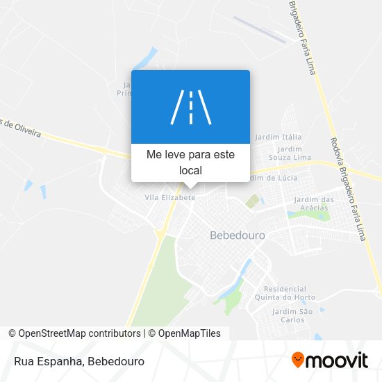 Rua Espanha mapa