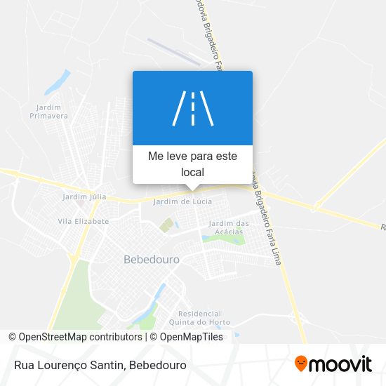 Rua Lourenço Santin mapa