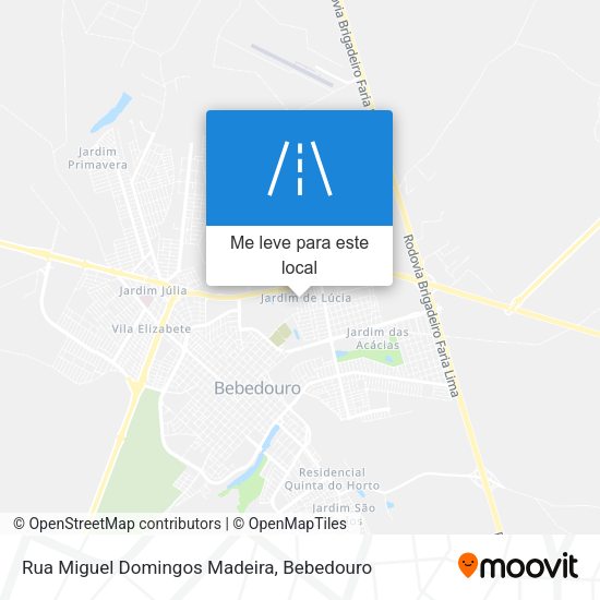 Rua Miguel Domingos Madeira mapa