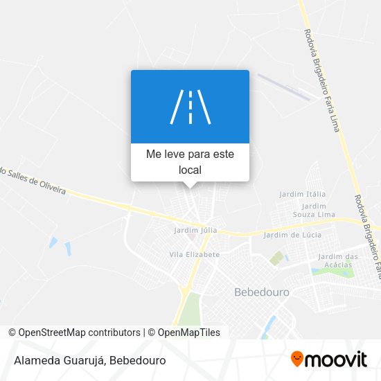 Alameda Guarujá mapa