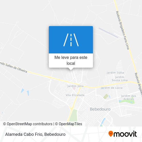 Alameda Cabo Frio mapa