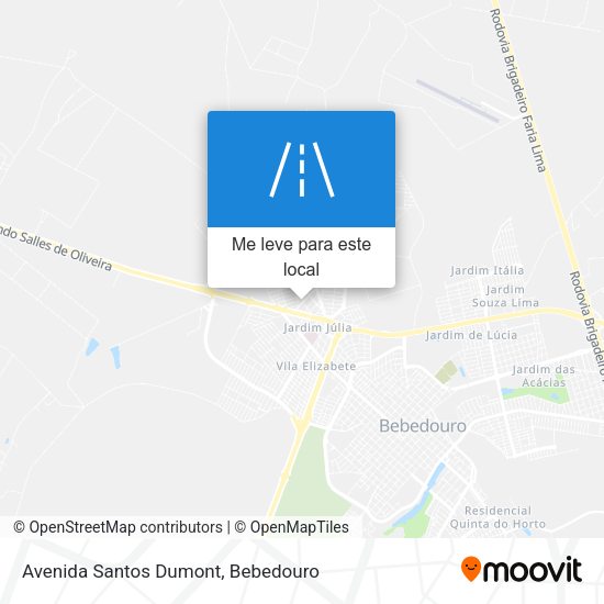 Avenida Santos Dumont mapa