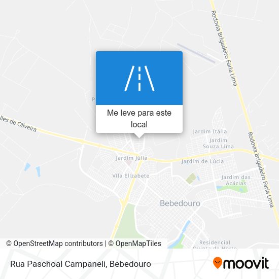 Rua Paschoal Campaneli mapa