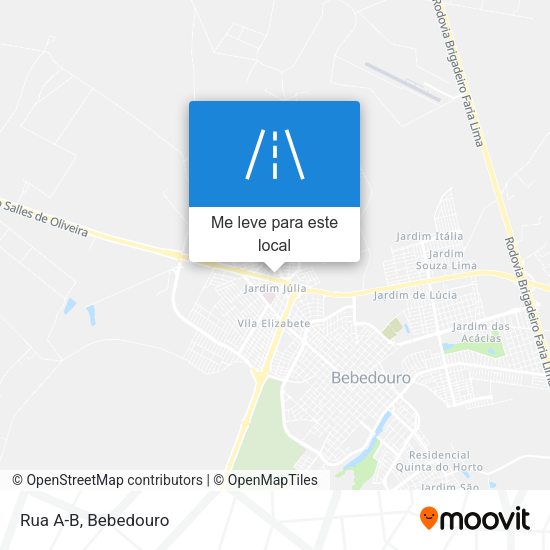 Rua A-B mapa
