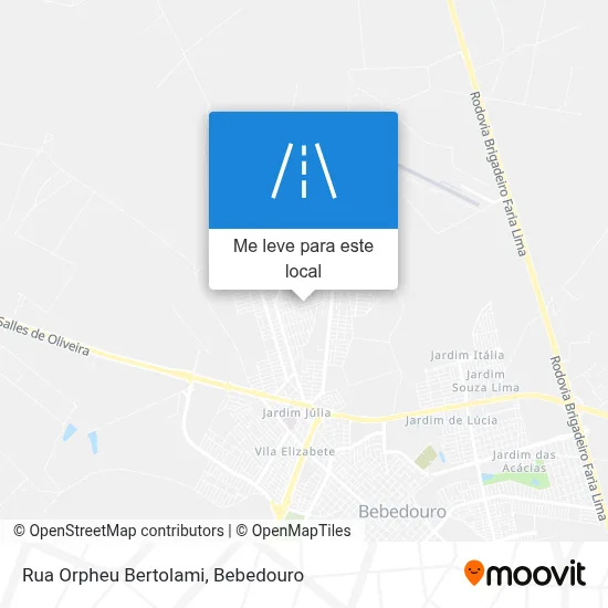 Rua Orpheu Bertolami mapa