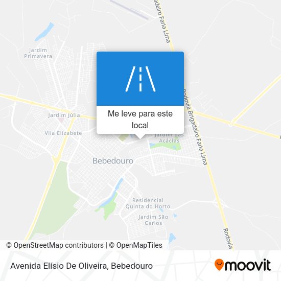 Avenida Elísio De Oliveira mapa