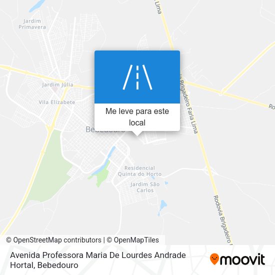 Avenida Professora Maria De Lourdes Andrade Hortal mapa