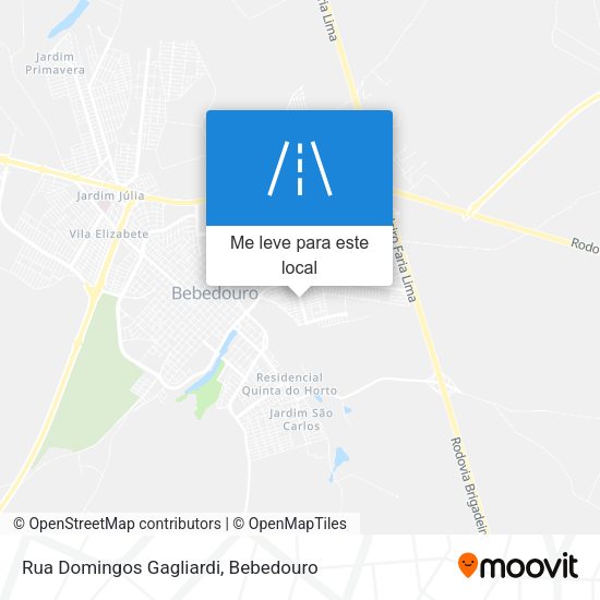 Rua Domingos Gagliardi mapa