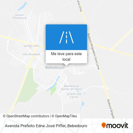 Avenida Prefeito Edne José Piffer mapa