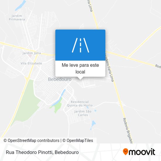 Rua Theodoro Pinotti mapa