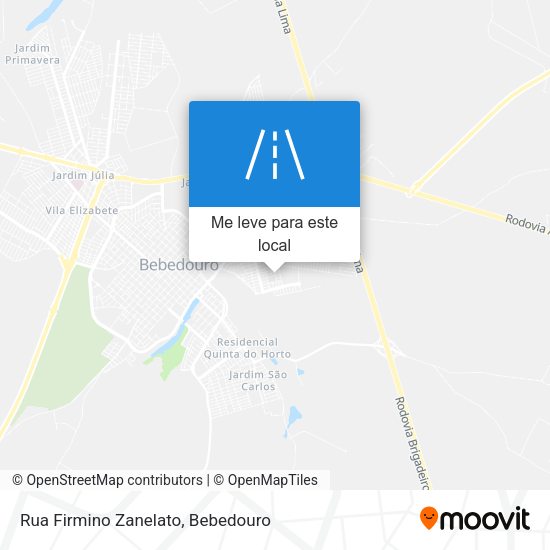 Rua Firmino Zanelato mapa