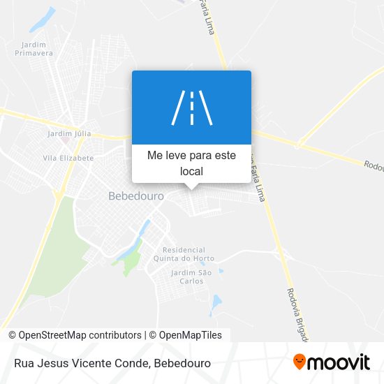 Rua Jesus Vicente Conde mapa