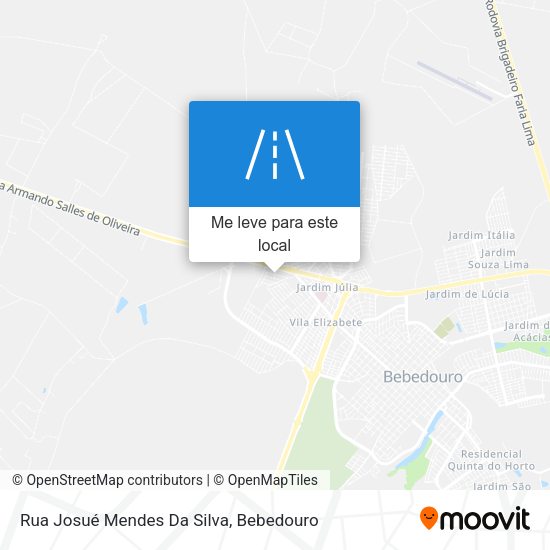 Rua Josué Mendes Da Silva mapa