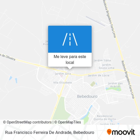Rua Francisco Ferreira De Andrade mapa
