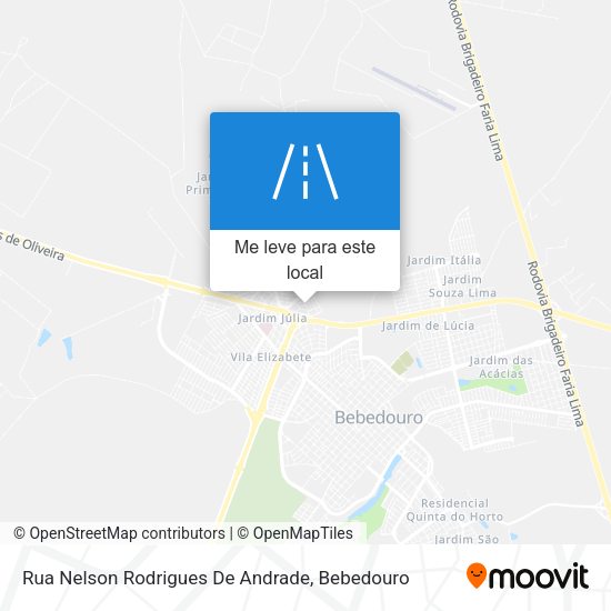 Rua Nelson Rodrigues De Andrade mapa
