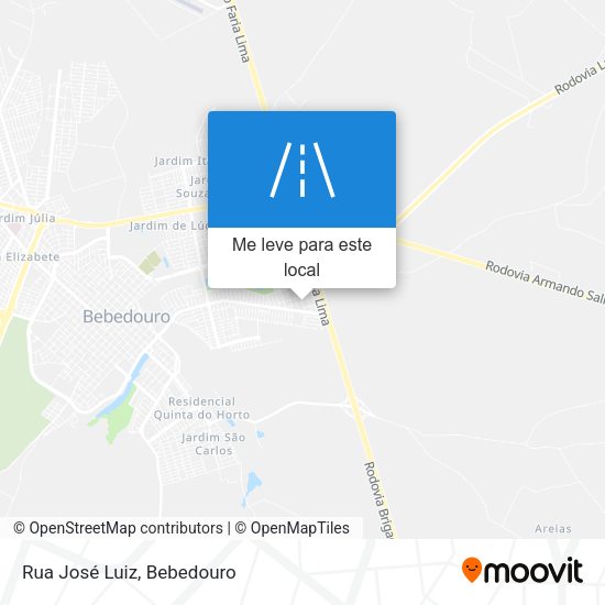 Rua José Luiz mapa
