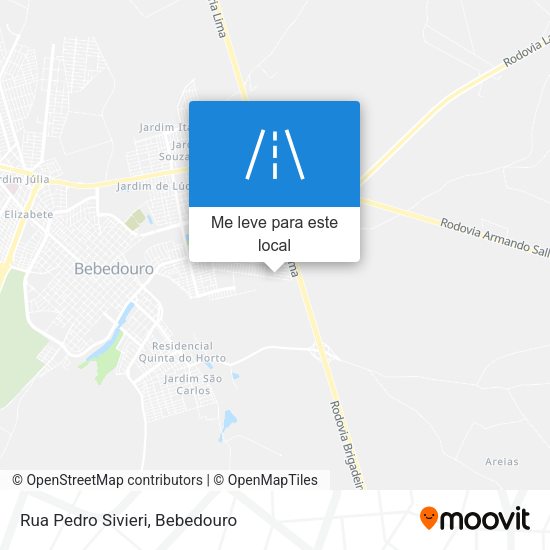 Rua Pedro Sivieri mapa