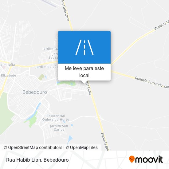 Rua Habib Lian mapa