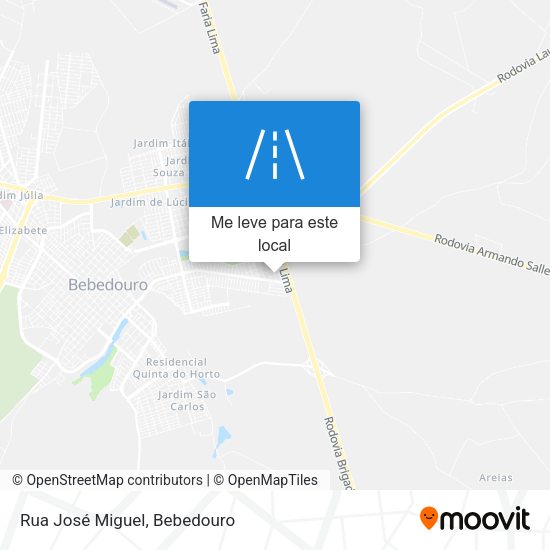 Rua José Miguel mapa