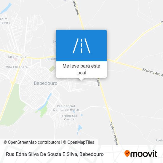Rua Edna Silva De Souza E Silva mapa