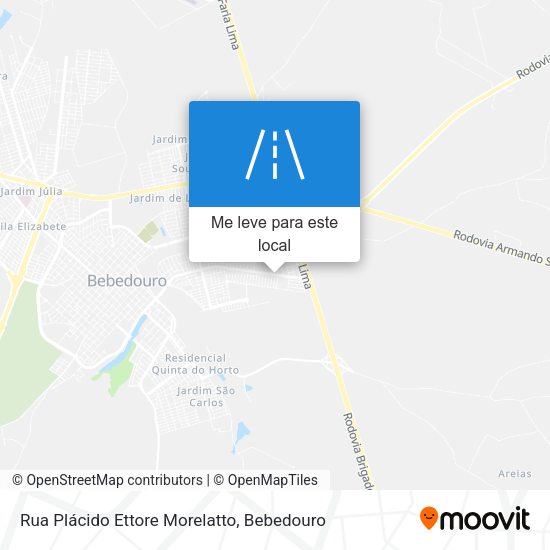 Rua Plácido Ettore Morelatto mapa