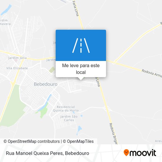 Rua Manoel Queixa Peres mapa