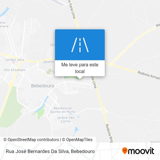 Rua José Bernardes Da Silva mapa