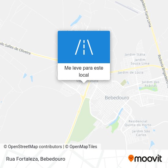 Rua Fortaleza mapa
