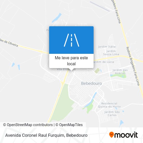 Avenida Coronel Raul Furquim mapa