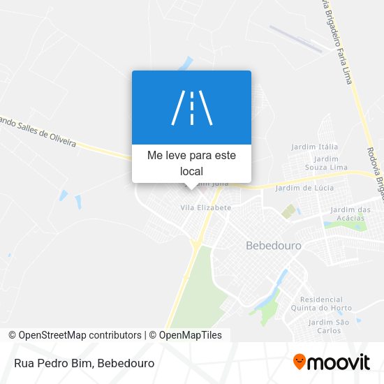 Rua Pedro Bim mapa