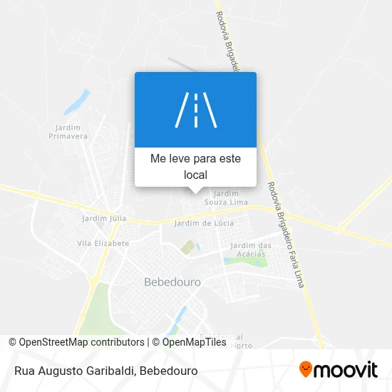 Rua Augusto Garibaldi mapa