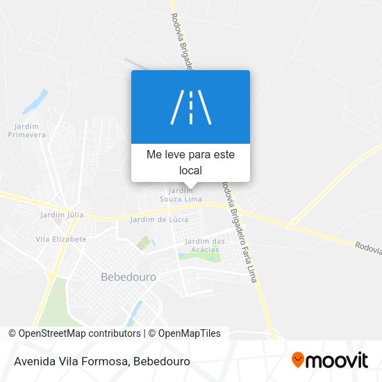 Avenida Vila Formosa mapa