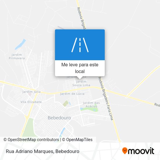 Rua Adriano Marques mapa