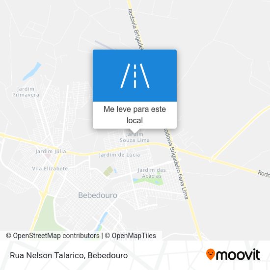 Rua Nelson Talarico mapa