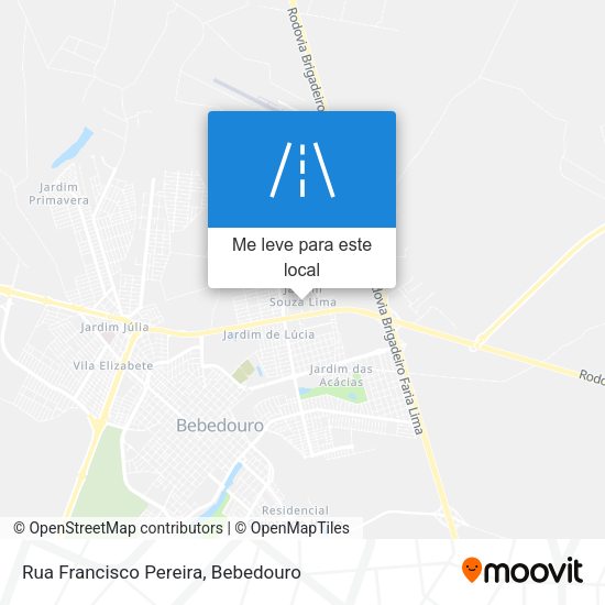 Rua Francisco Pereira mapa