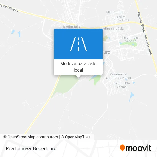 Rua Ibitiuva mapa