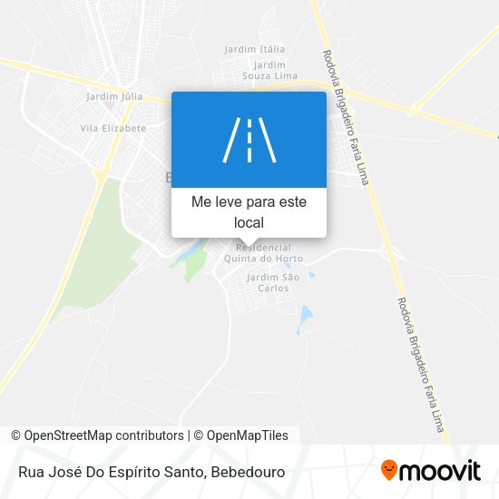 Rua José Do Espírito Santo mapa