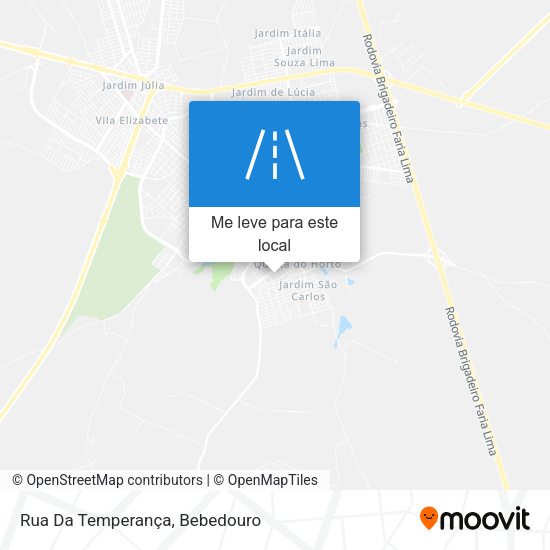Rua Da Temperança mapa
