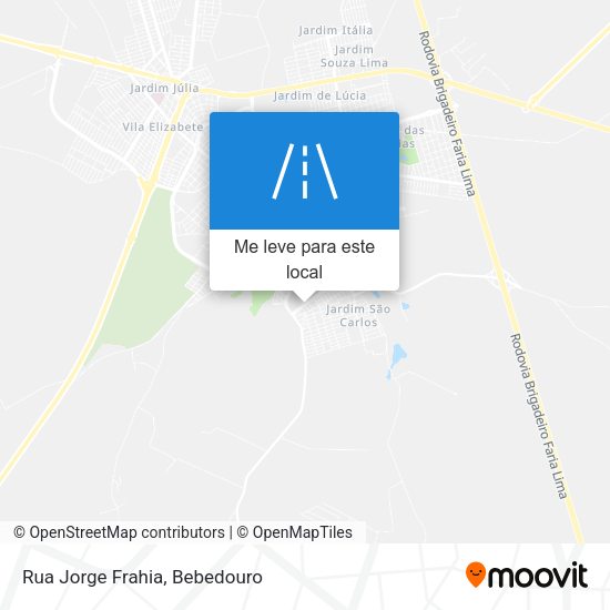 Rua Jorge Frahia mapa