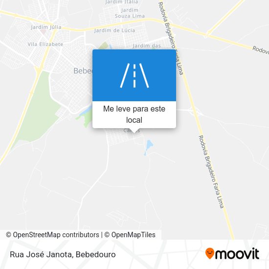 Rua José Janota mapa