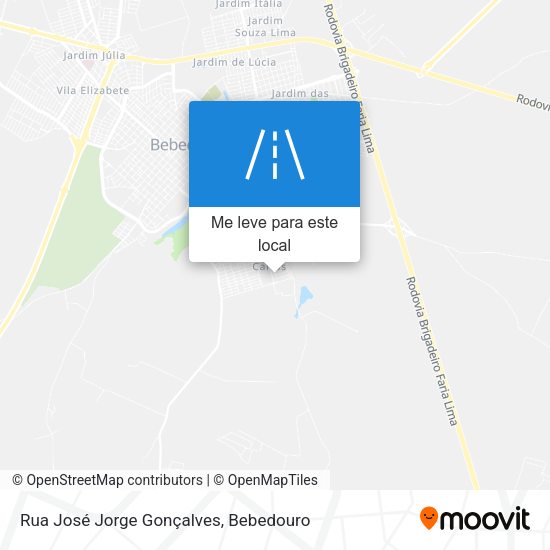 Rua José Jorge Gonçalves mapa