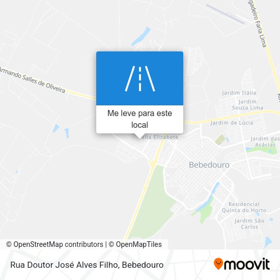 Rua Doutor José Alves Filho mapa