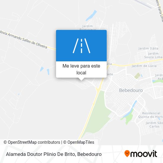 Alameda Doutor Plínio De Brito mapa