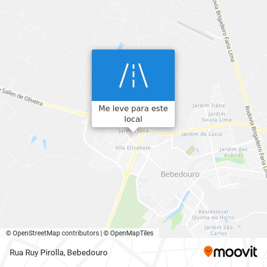 Rua Ruy Pirolla mapa