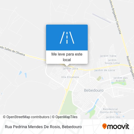 Rua Pedrina Mendes De Rosis mapa