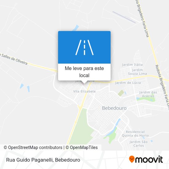 Rua Guido Paganelli mapa