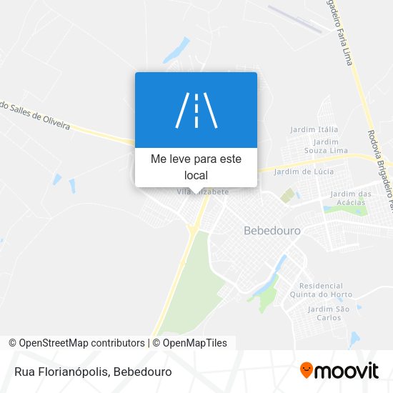 Rua Florianópolis mapa