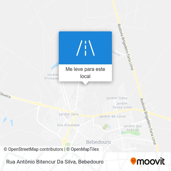 Rua Antônio Bitencur Da Silva mapa